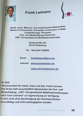 Chiropraktische Mobilisationstherapie Frank Leimann Copyright - PhysioMobil-Leipzig